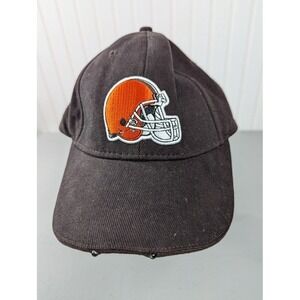 Light Wear Cat NFL Cleveland Adjustable Strap Cap Men's One Size Fits All Brown